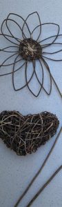 photo of small willow heart and flow from my workshops